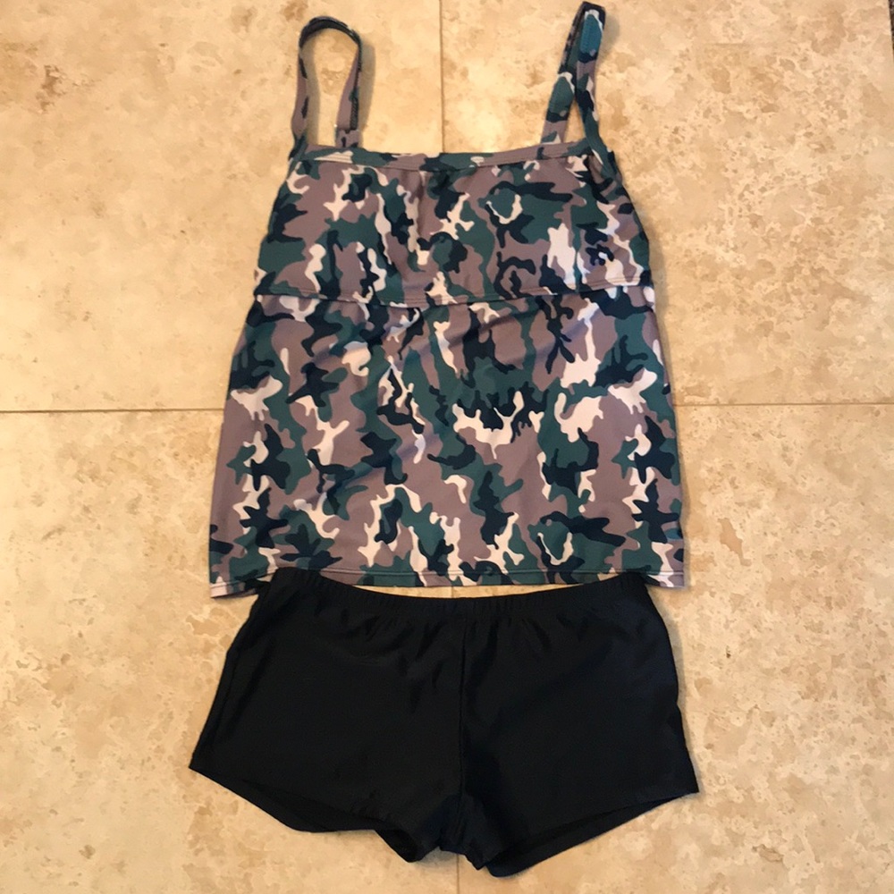 2 piece camo bathing suit